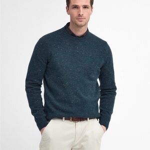Barbour NWT Men's Teal Crewneck Sweater